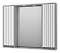 Зеркальный шкаф Brevita Balaton 100 см BAL-04100-01-01 с подсветкой, белый / серый - 2 изображение