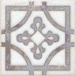 Вставка Амальфи орнамент коричневый 9,9х9,9