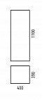 Шкаф-пенал Corozo подвесной Огайо 40 - изображение 5