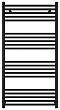 Полотенцесушитель водяной Сунержа Модус 120х60 см 31-0250-1260 матовый черный - 2 изображение