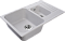 Кухонная мойка GranFest Quarz 73,7, прямоугольная, цвет серый - 2 изображение