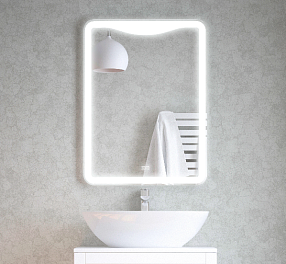 Зеркало Corozo Орли 60 см SD-00001115 белое c подсветкой
