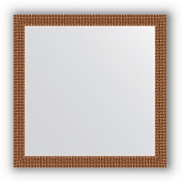 Зеркало в багетной раме Evoform Definite BY 3131 61 x 61 см, мозаика медь