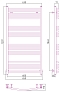 Полотенцесушитель водяной Сунержа Аркус 120х60 см 00-0251-1260 без покрытия - изображение 3