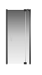 Душевой уголок Creto Tenta стекло прозрачное профиль черный 90х70 см, 123-WTW-90-C-B-8 + 123-SP-700-C-B-8 