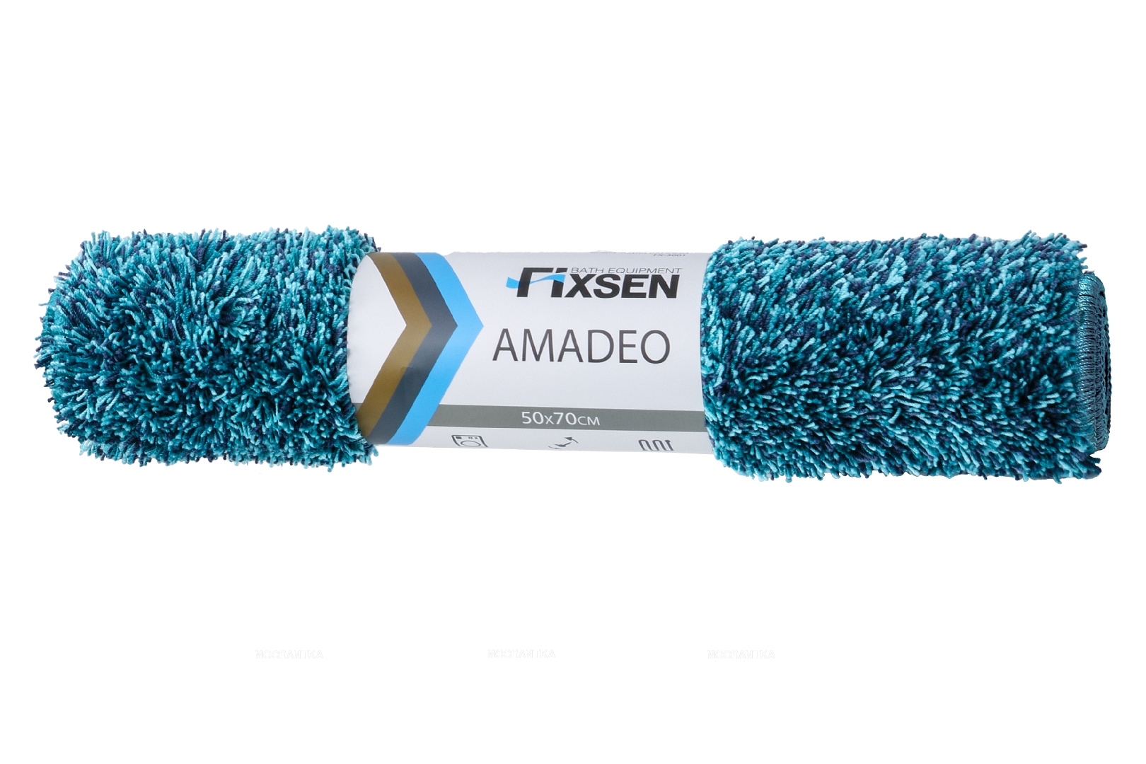 Коврик для ванной Fixsen Amadeo 1-ый синий, 50х70 см. FX-3001C - изображение 3