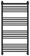 Полотенцесушитель водяной Сунержа Богема 1П 120х60 см 31-0223-1260 матовый черный - 2 изображение
