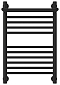 Полотенцесушитель водяной Сунержа Богема 1П 60х40 см 31-0223-6040 матовый черный - 2 изображение