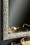 Зеркало Armadi Art Linea 534 рельефная резная рама из массива дерева, белое-золото 75х95 - 2 изображение