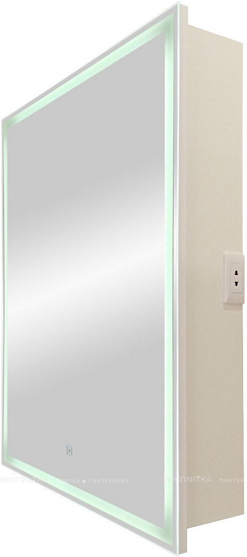 Зеркальный шкаф Art&Max Techno 60 см AM-Tec-600-800-1D-R-DS-F с подсветкой, белый - изображение 2