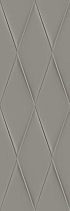 Керамическая плитка Cersanit Плитка Vegas рельеф серый 25х75 