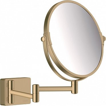 Косметическое зеркало Hansgrohe AddStoris 41791140 шлифованная бронза