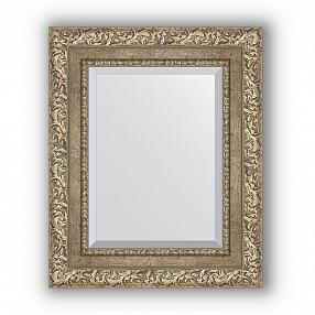 Зеркало в багетной раме Evoform Exclusive BY 3357 45 x 55 см, виньетка античное серебро