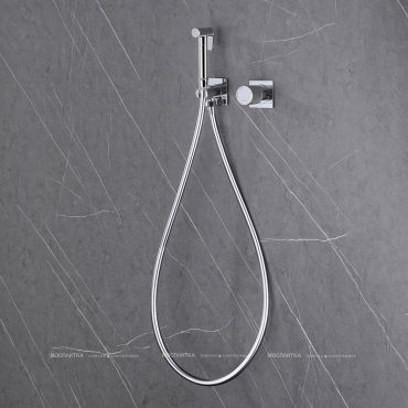 Гигиенический душ Abber Rund AF8725 со смесителем, хром - 3 изображение