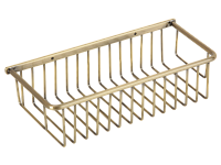 Полка-решетка Veragio Basket прямоугольная 13,5х30,5хh8 см, бронза