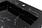 Раковина Stella Polar Берта 60 см SP-00001403 черный мрамор - 4 изображение