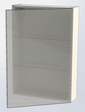 Зеркальный шкаф Aquanet Алвита 60 белый - 7 изображение