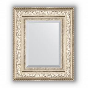 Зеркало в багетной раме Evoform Exclusive BY 3374 50 x 60 см, виньетка серебро