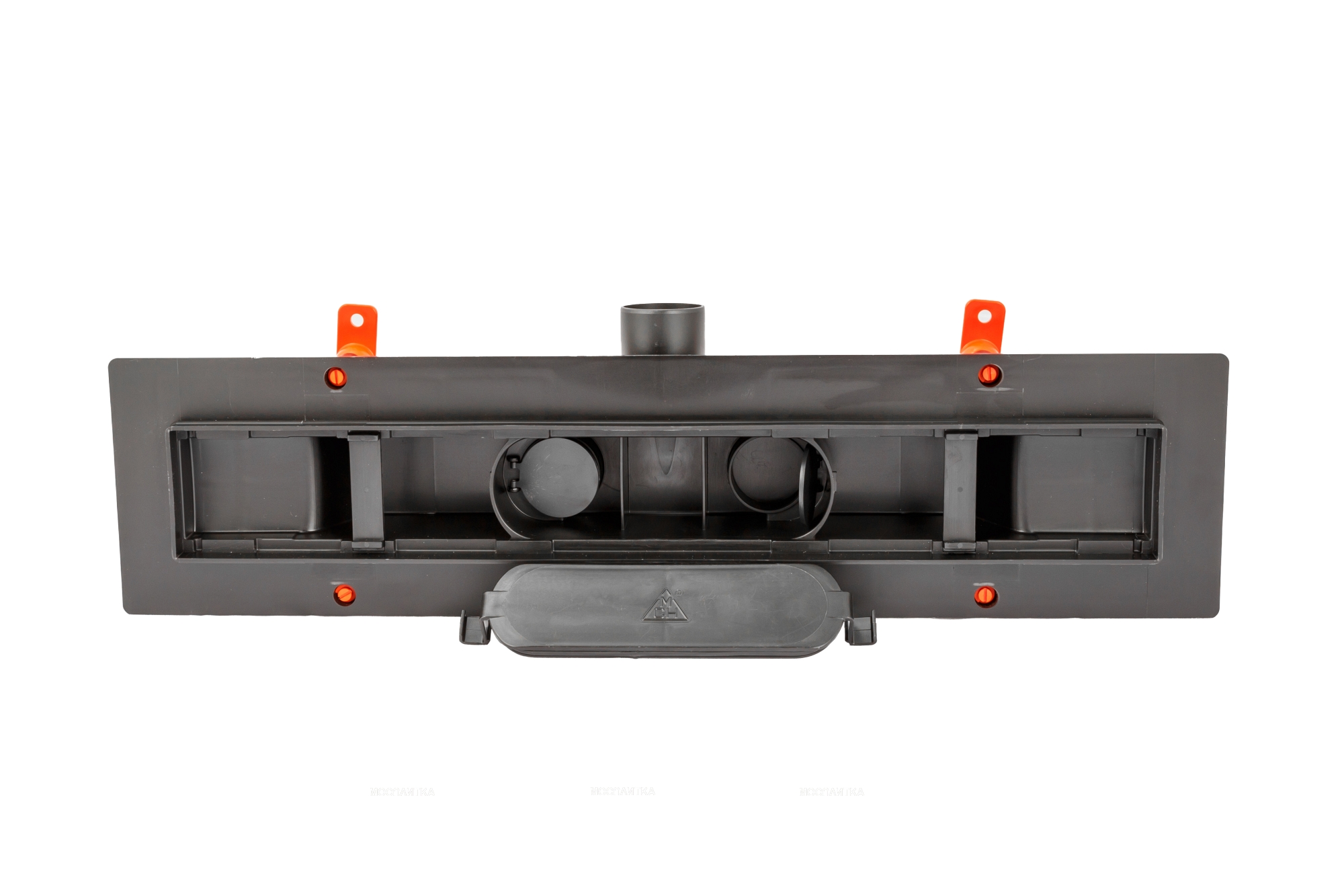 Душевой лоток 45 см Creto Zigzag CRE-450 ZB с решеткой, черный - изображение 5