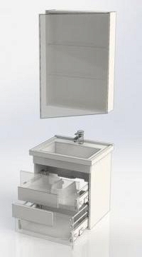 Комплект мебели для ванной Aquanet Мадейра 60 дуб кантри - 14 изображение