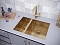Мойка кухонная Paulmark Annex PM545944-BGR брашированное золото - изображение 3