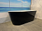 Акриловая ванна Ceruttispa Chika Nero 170х80 см GM8023 W/B черно-белая - 3 изображение