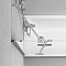 Душевая шторка на ванну Am.Pm Tender 80х140 см W45BS-D3W5-140CT профиль хром, стекло прозрачное - изображение 6