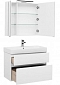Комплект мебели для ванной Aquanet Бруклин 85 белый - 3 изображение