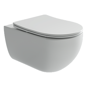 Унитаз подвесной Ceramica Nova Long с сиденьем микролифт, CN3015, белый