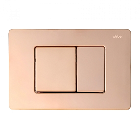 Кнопка смыва для инсталляции Abber AC0120RG розовое золото