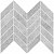 Керамическая плитка Cersanit Вставка Brooklyn мозаика серый 23х30