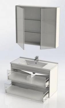 Комплект мебели для ванной Aquanet Тулон 100 белый - 13 изображение