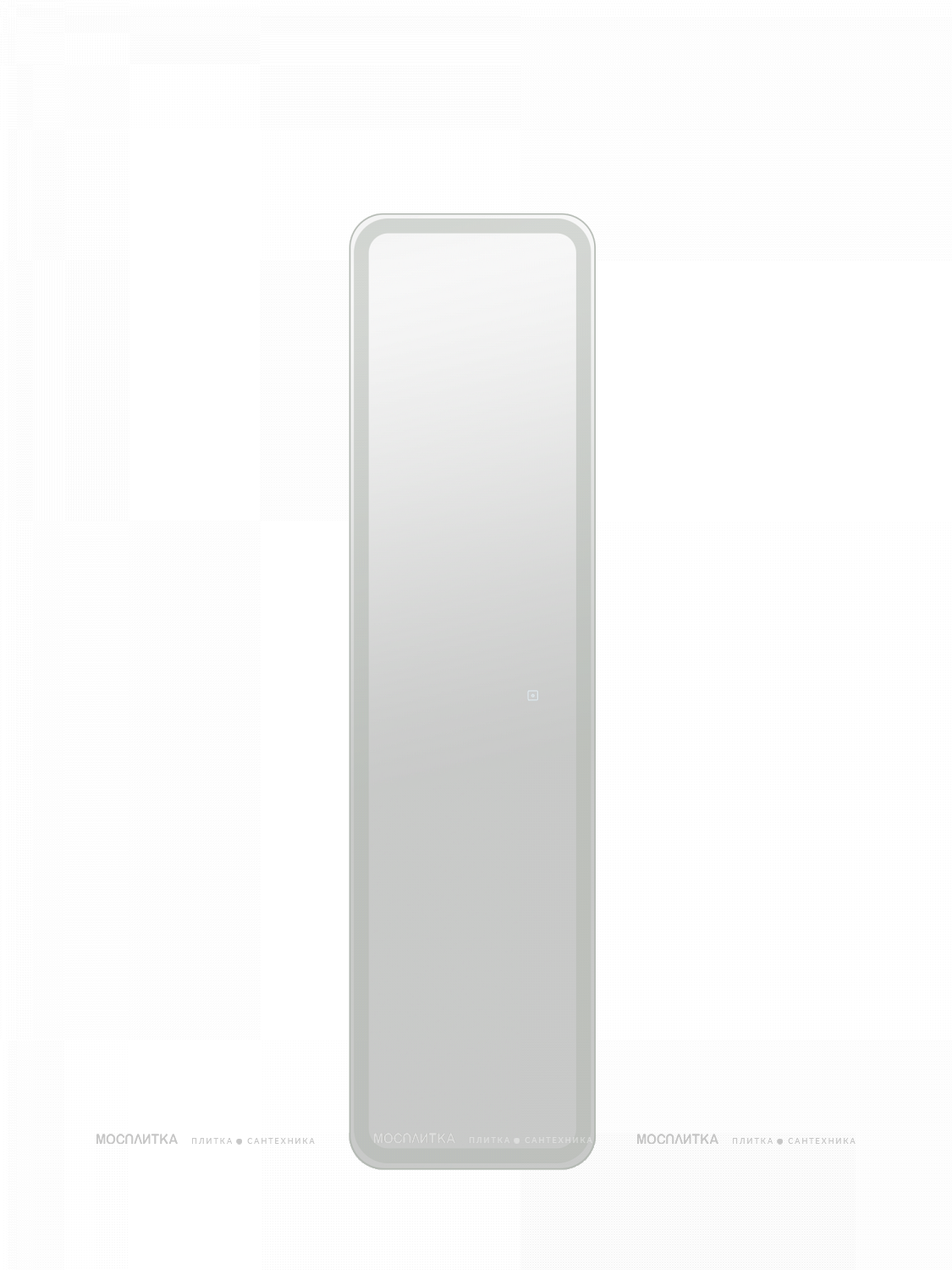 Шкаф-пенал Art&Max Platino 40 см AM-Pla-400-1600-1D-R-L-DS-F с подсветкой, белый - изображение 2