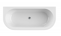 Акриловая ванна 180х79 см Cezares Slim SLIM WALL-180-80-60-W37-SET белая1