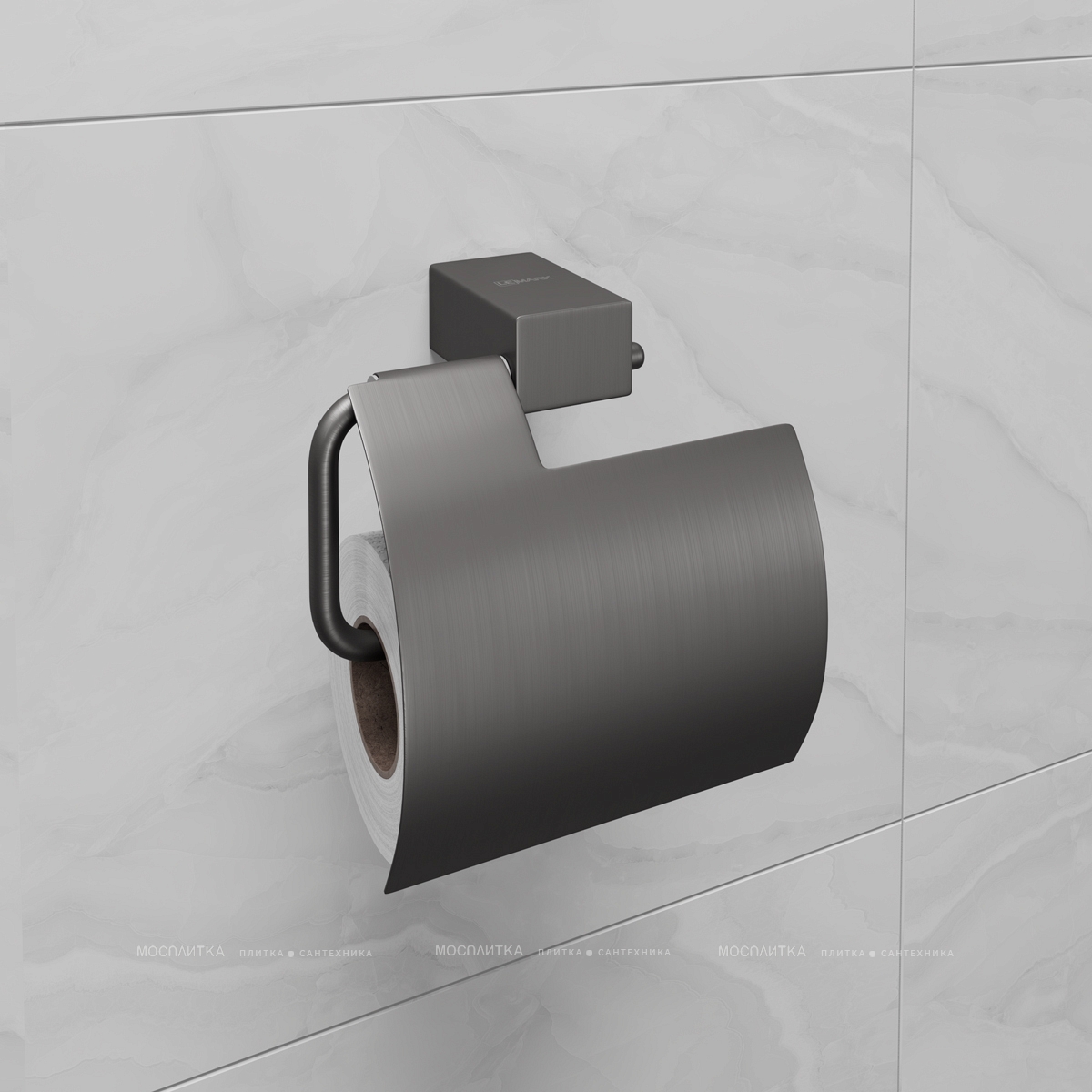 Держатель туалетной бумаги Lemark Smooth Line 9726012 графит - изображение 2
