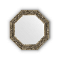 Зеркало в багетной раме Evoform Octagon, BY 3664, 53 x 53 см, состаренное дерево с плетением