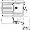 Кухонная мойка Hansgrohe S4113-F400 43338800, под сталь - изображение 3