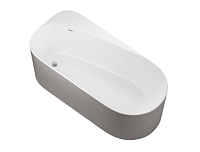 Акриловая ванна Allen Brau Priority 170x80 2.31001.21/PGM белый матовый/платиново-серый