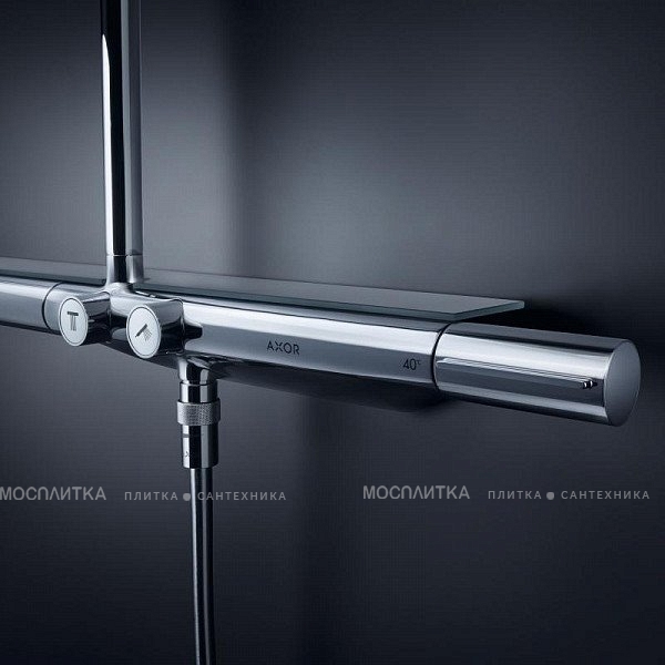 Душевая стойка Axor Showerpipe 27984000, с термостатическим смесителем, хром - изображение 3