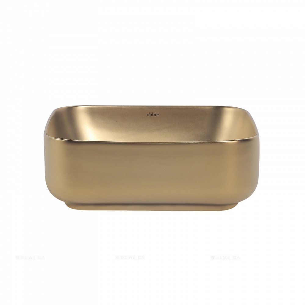 Раковина Abber Rechteck 40 см AC2211MMG золото матовое - изображение 3