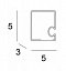 Крючок квадратный Inda Logic A3320BCR - изображение 2