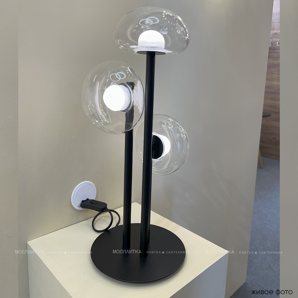 Настольная лампа Crystal Lux BOSQUE LG3 BLACK/TRANSPARENT - изображение 6
