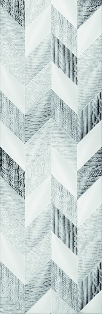 Керамическая плитка Meissen Вставка French Braid белый 29x89