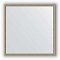 Зеркало в багетной раме Evoform Definite BY 0656 68 x 68 см, витое серебро 