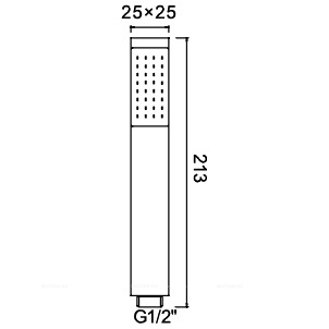Душевая лейка RGW Shower Panels SP-102 - 3 изображение