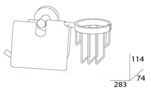 Держатель туалетной бумаги и освежителя воздуха Artwelle Harmonie HAR 051 - 2 изображение