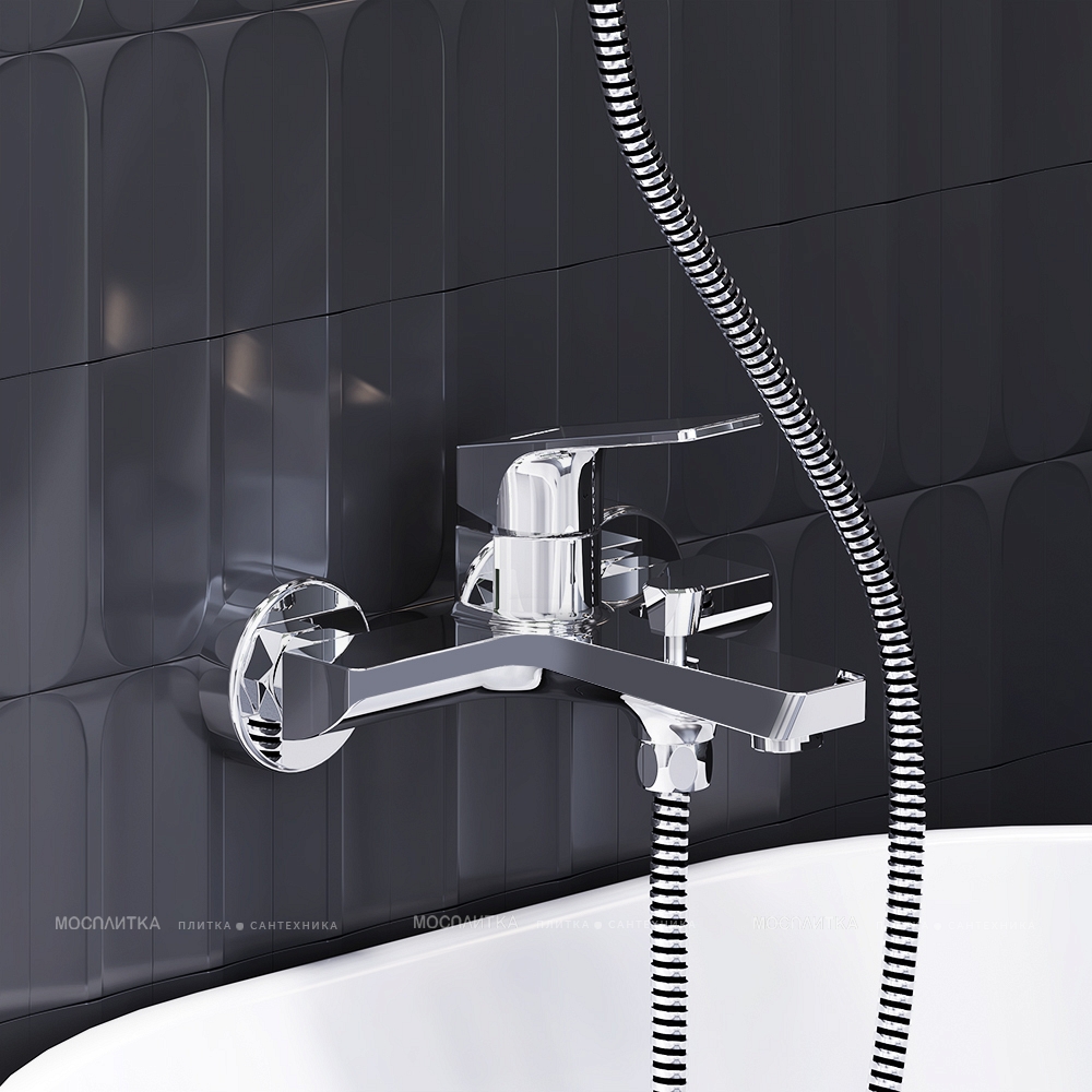 Смеситель для ванны с душем Damixa Merkur 401000000 хром глянец - изображение 3