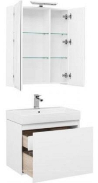 Комплект мебели для ванной Aquanet Йорк 70 белый - 3 изображение