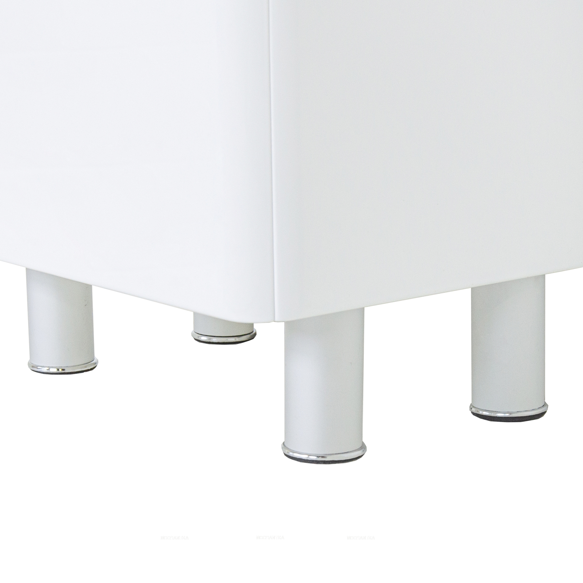 Пенал с корзиной для белья Briz Альби правый 40 см, белый глянец - изображение 27