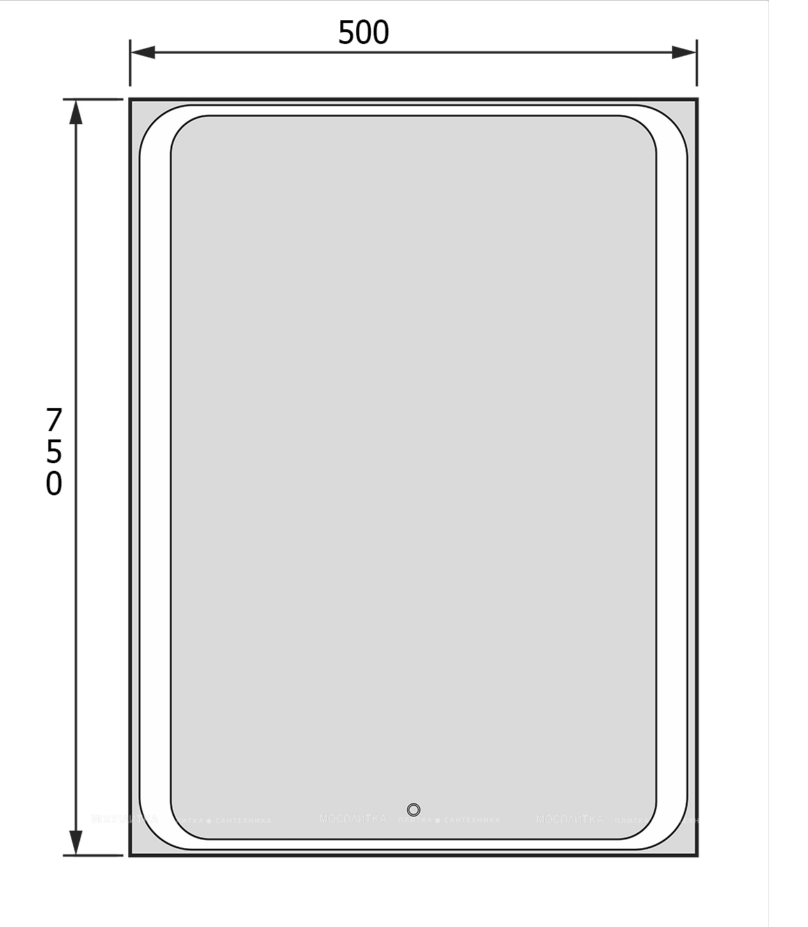 Зеркало-шкаф Jorno Modul Mol.03.50/P/W/JR, белый - изображение 2